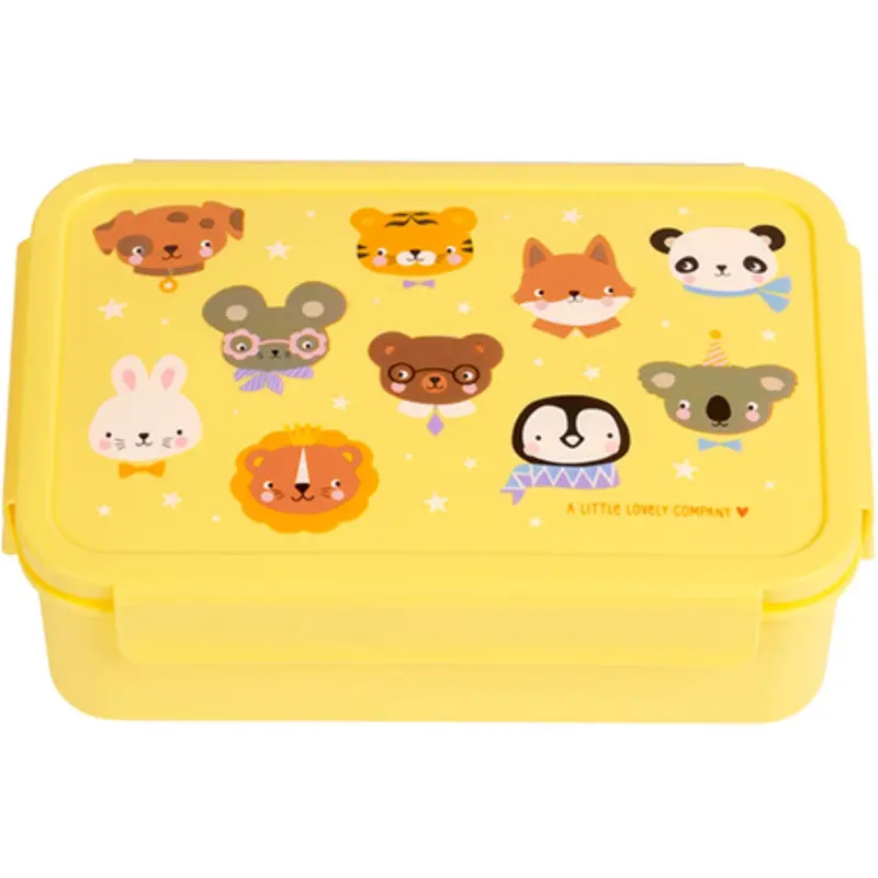 A Little Lovely Company Animal Friends Bento Lunch Box 1