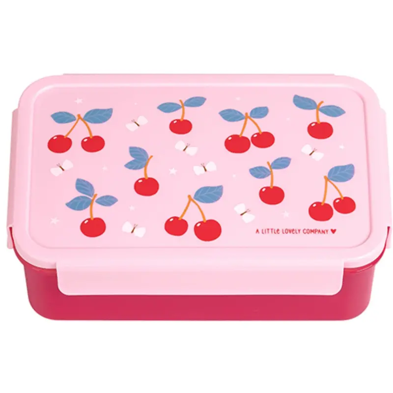 A Little Lovely Company Cherries Bento Lunch Box 1