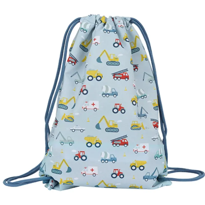 A Little Lovely Company Vehicles Gym Bag 1