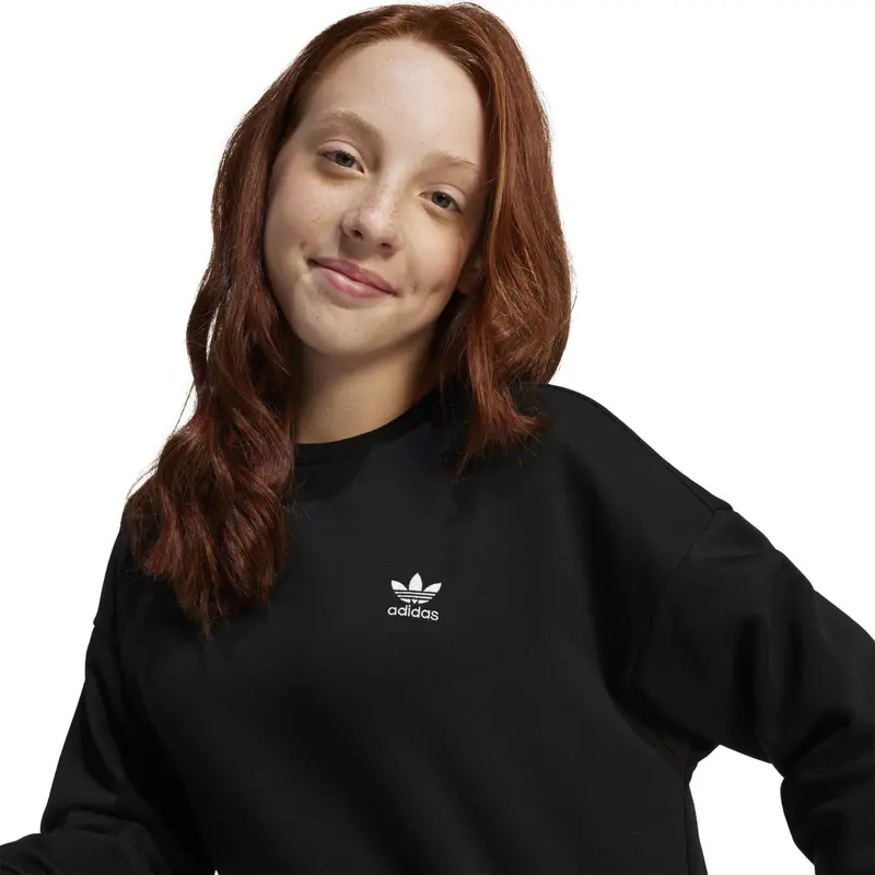 Adidas Originals Black Boyfriend Crew Sweatshirt 3