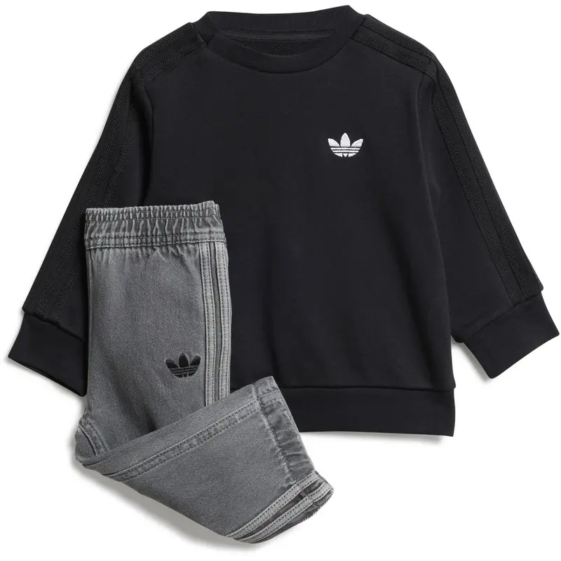 Adidas Originals Black/Light Denim Denim Crew Set 1