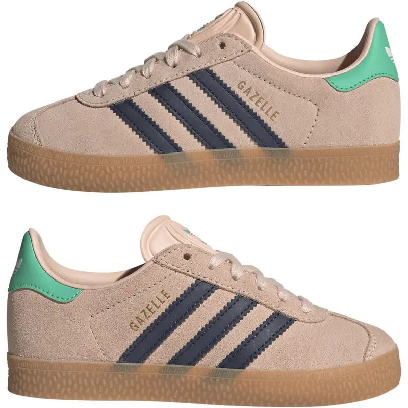 Adidas Originals Blush Pink/Night Indigo/Hi-Res Green Gazelle C Sneakers 4