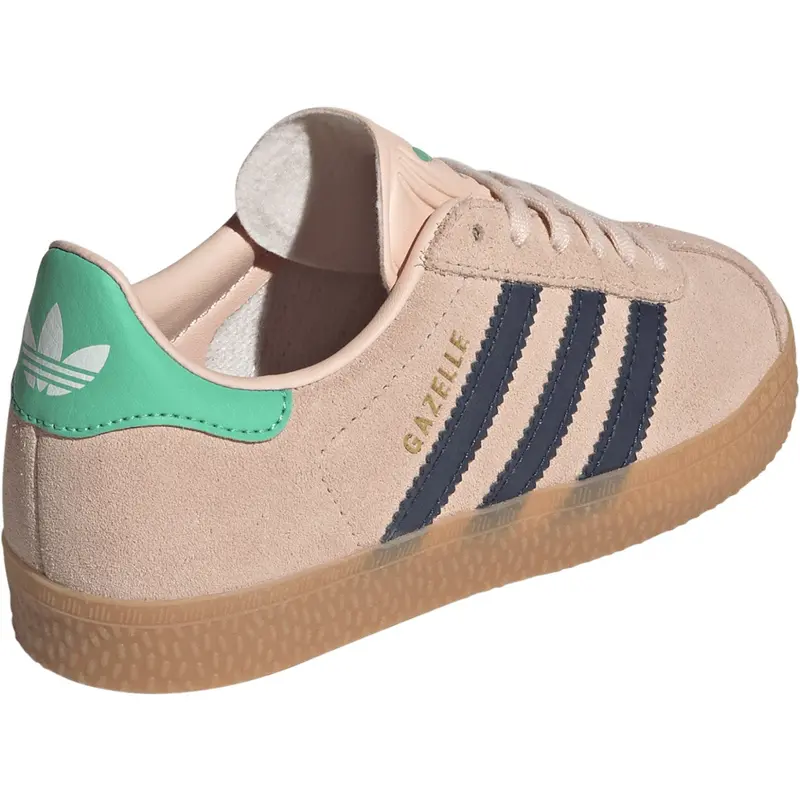 Adidas Originals Blush Pink/Night Indigo/Hi-Res Green Gazelle C Sneakers 8