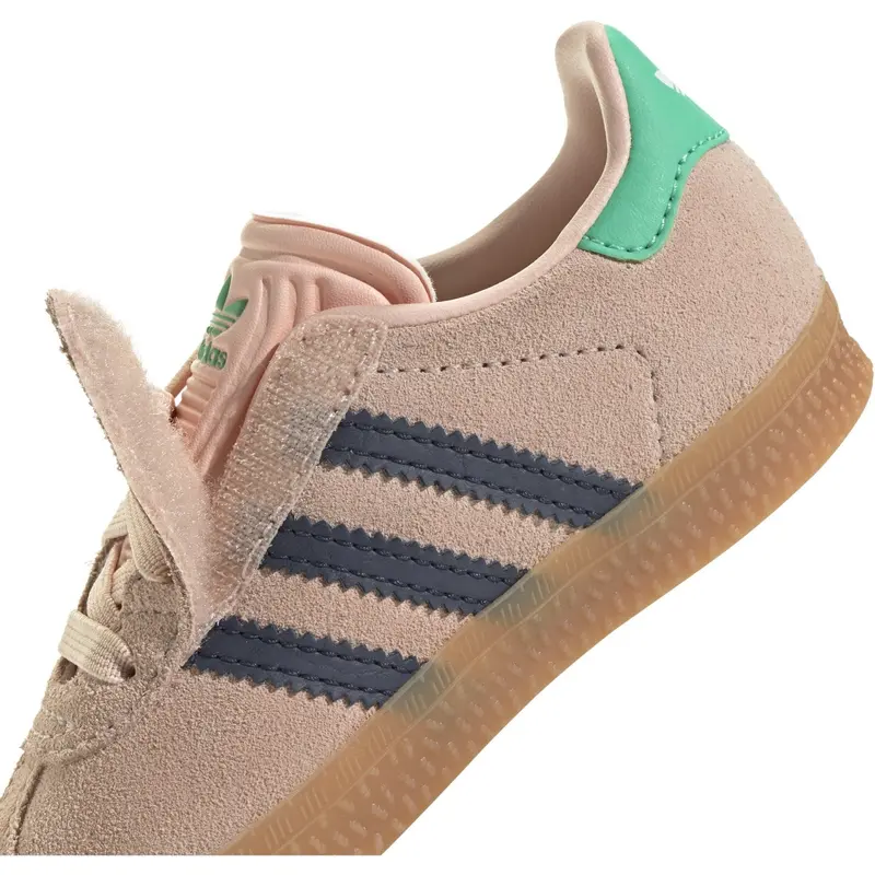 Adidas Originals Blush Pink/Night Indigo/Hi-Res Green Gazelle Cf El I Sneakers 3
