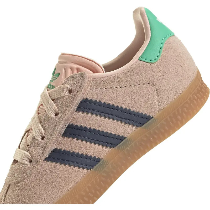 Adidas Originals Blush Pink/Night Indigo/Hi-Res Green Gazelle Cf El I Sneakers 4