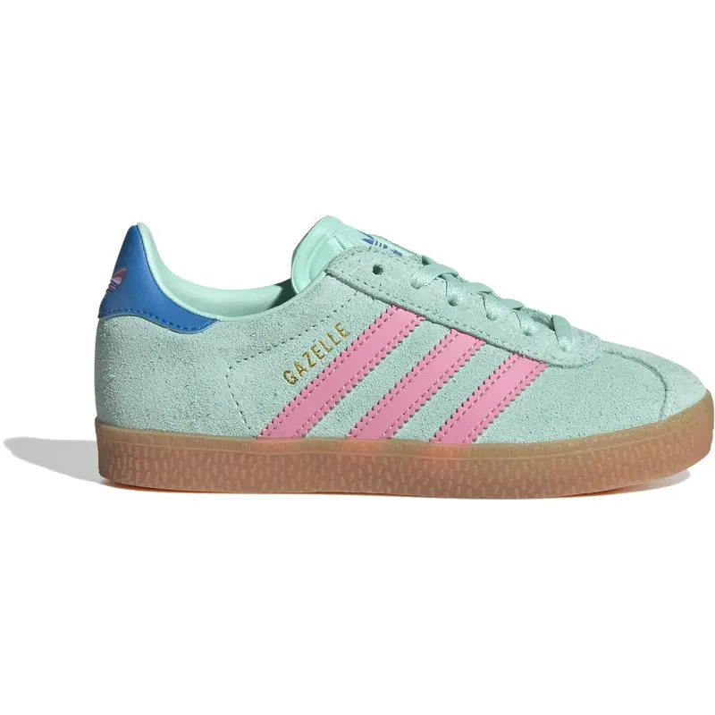 Adidas Originals Clear Mint/Bliss Pink/Bright Blue Gazelle C Sneakers 1