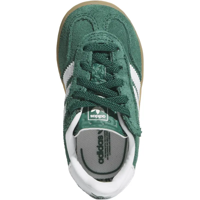 Adidas Originals Collegiate Green/Ftwr White/Gum 2 Gazelle Indoor Cf El I Sneakers 8