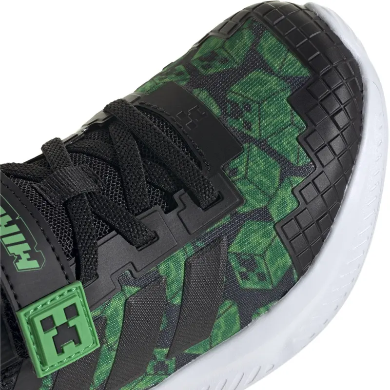 Adidas Originals Core Black/Core Black/Ftwr White Minecraft Fortarun El C Sneakers 3