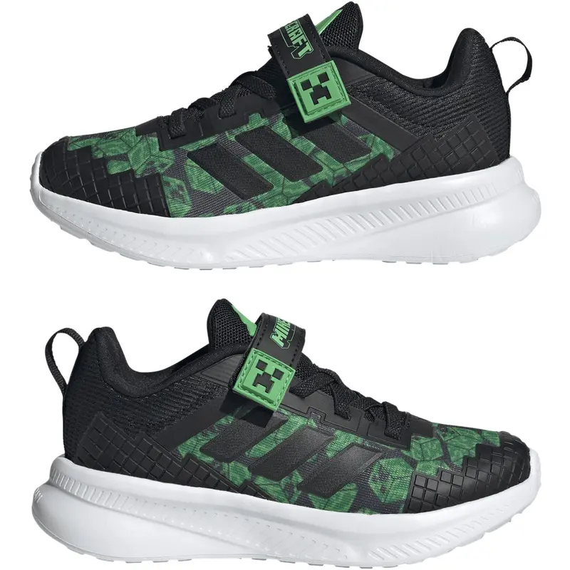 Adidas Originals Core Black/Core Black/Ftwr White Minecraft Fortarun El C Sneakers 5
