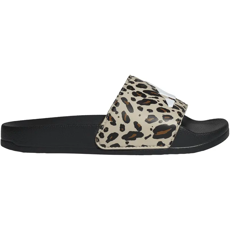 Adidas Originals Crystal Linen/Core White/Core Black Adilette Shower Logo K Sandal 1