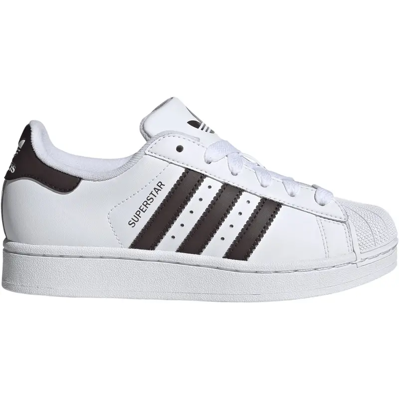 Adidas Originals Ftwr White/Aurora Coffee/Ftwr White Superstar Ii J Sneakers 1