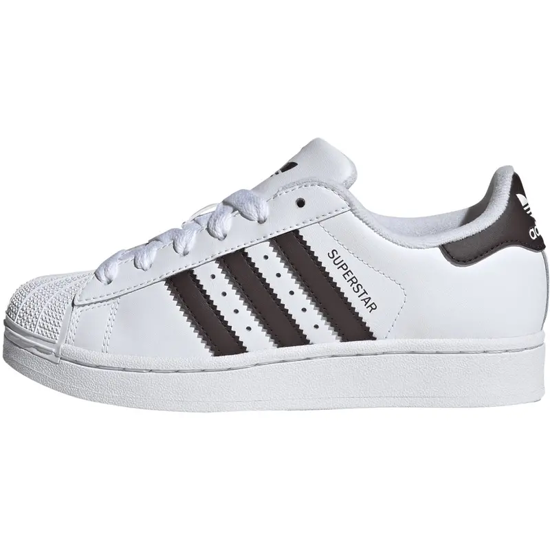Adidas Originals Ftwr White/Aurora Coffee/Ftwr White Superstar Ii J Sneakers 6