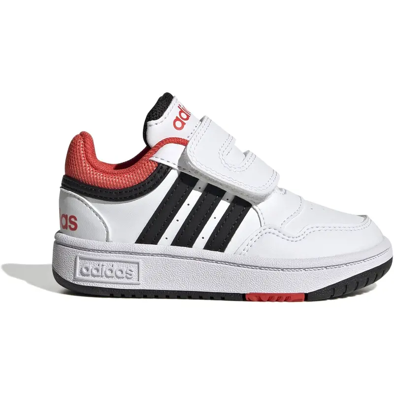 Adidas Originals Ftwr White/Core Black/Bright Red Hoops 3.0 Cf I Sneakers 1