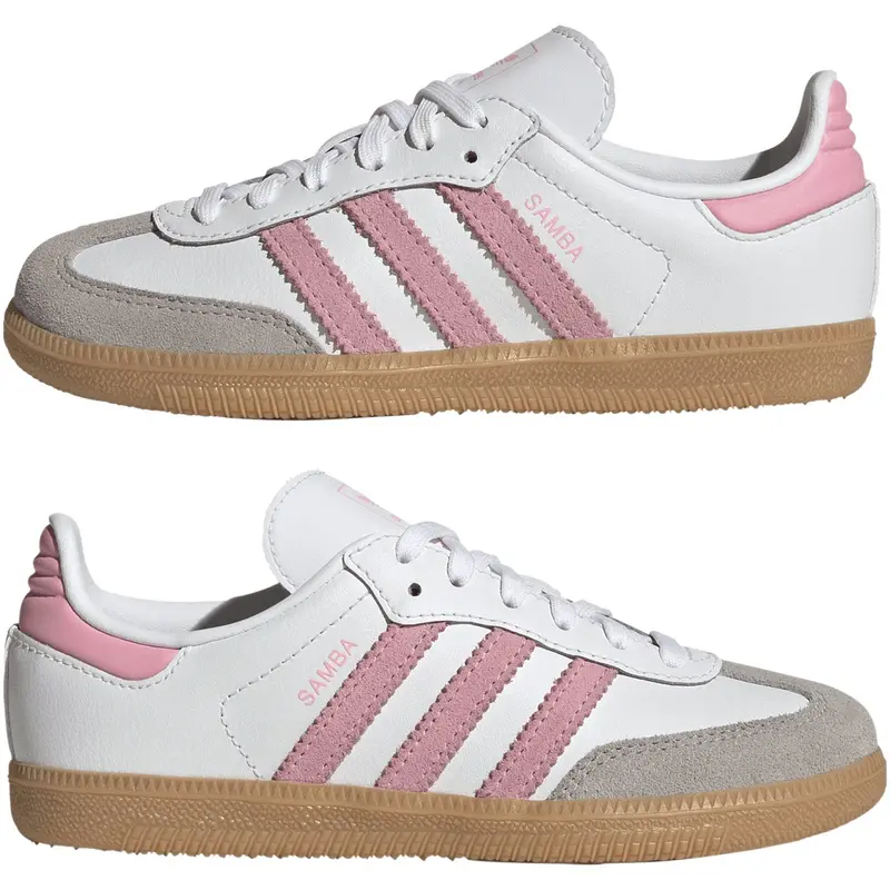 Adidas Originals Ftwr White/Light Pink/Gum 3 Samba Og C Sneakers 5