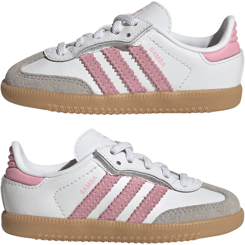 Adidas Originals Ftwr White/Light Pink/Gum 3 Samba Og Cf El I Sneakers 6