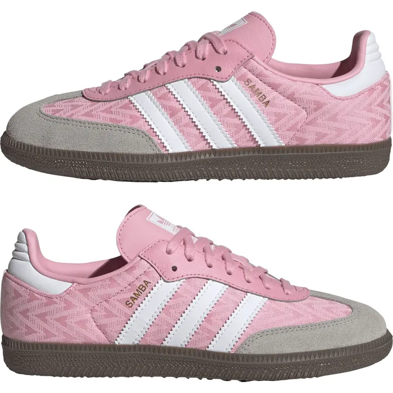 Adidas Originals Light Pink/Ftwr White/Gum5 Samba Og J Sneakers 5