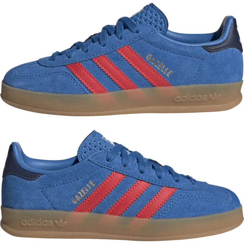 Adidas Originals Lucid Ray Blue/Lucid Red/Gum 2 Gazelle Indoor C Sneakers 5