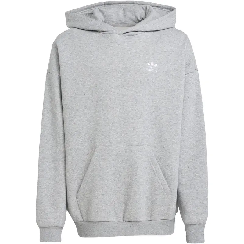 Adidas Originals Medium Grey Heather/White Loose Hoodie Fl 1