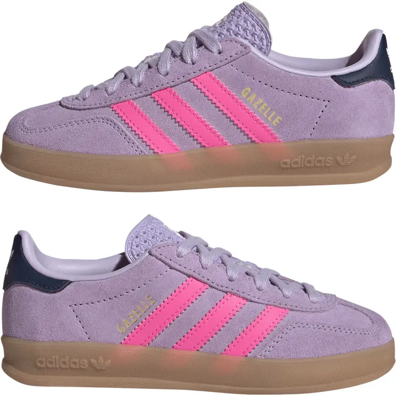 Adidas Originals Powder Plum/Lucid Pink/Gum 2 Gazelle Indoor C Sneakers 5