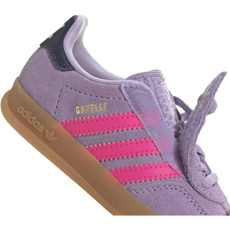 Adidas Originals Powder Plum/Lucid Pink/Gum 2 Gazelle Indoor Cf El I Sneakers 5