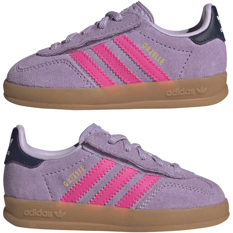 Adidas Originals Powder Plum/Lucid Pink/Gum 2 Gazelle Indoor Cf El I Sneakers 6