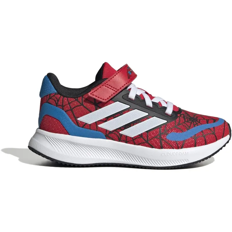Adidas Originals Pure Ruby/Ftwr White/Bright Blue Runfalcon Spider-Man El C Sneakers 1