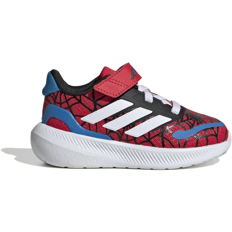 Adidas Originals Pure Ruby/Ftwr White/Bright Blue Runfalcon Spider-Man El I Sneakers 1