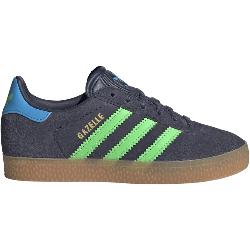 Adidas Originals Shadow Navy/Screaming Green/Lucid Aquamarine Gazelle C Sneakers 1