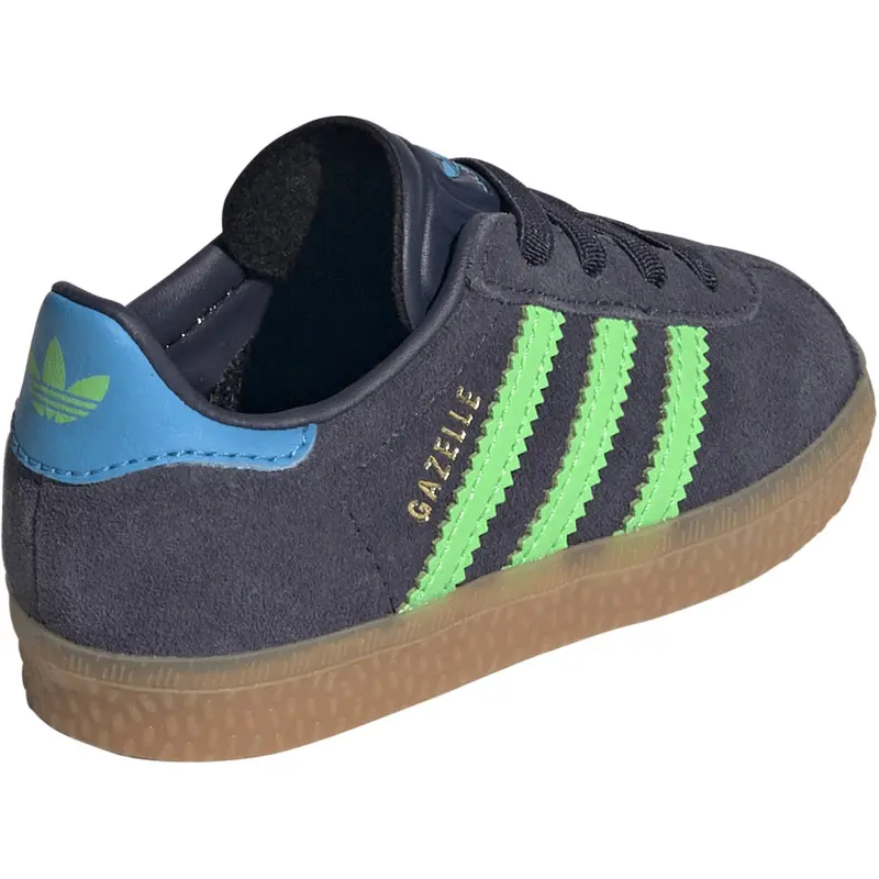 Adidas Originals Shadow Navy/Screaming Green/Lucid Aquamarine Gazelle Cf El I Sneakers 9
