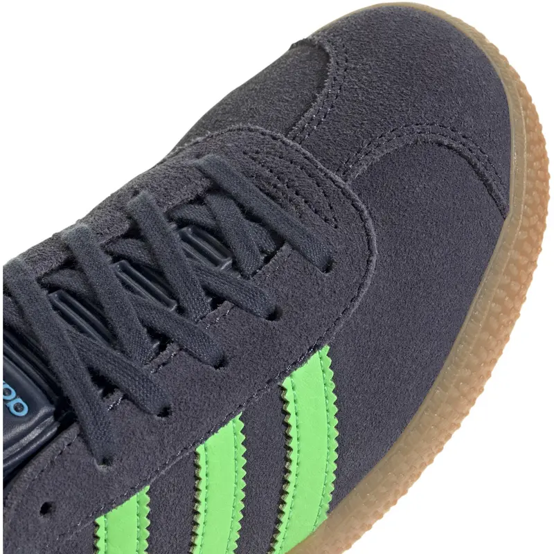 Adidas Originals Shadow Navy/Screaming Green/Lucid Aquamarine Gazelle J Sneakers 3