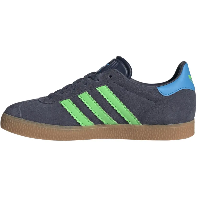 Adidas Originals Shadow Navy/Screaming Green/Lucid Aquamarine Gazelle J Sneakers 7