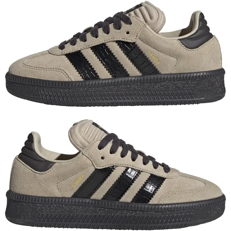 Adidas Originals Stone Khaki/Core Black/Utility Black Samba Xlg J Sneakers 5
