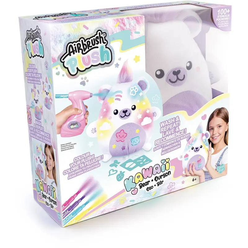 Airbrush Plush Kawaii Bear 1