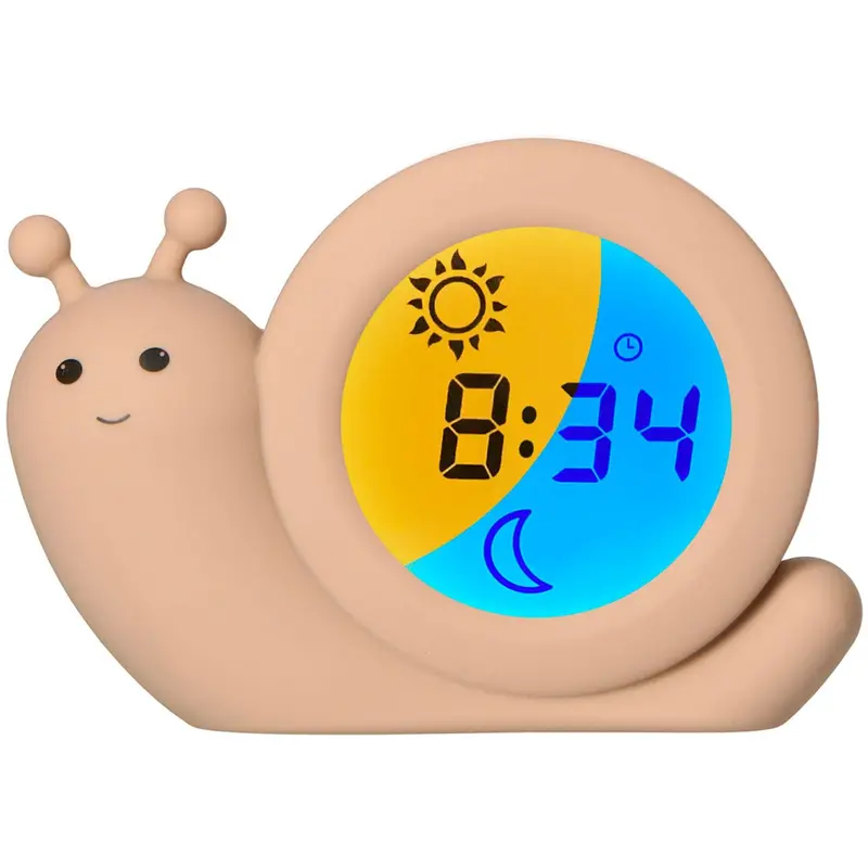 Alecto Beige Sleep Trainer Night Light And Alarm Clock 1