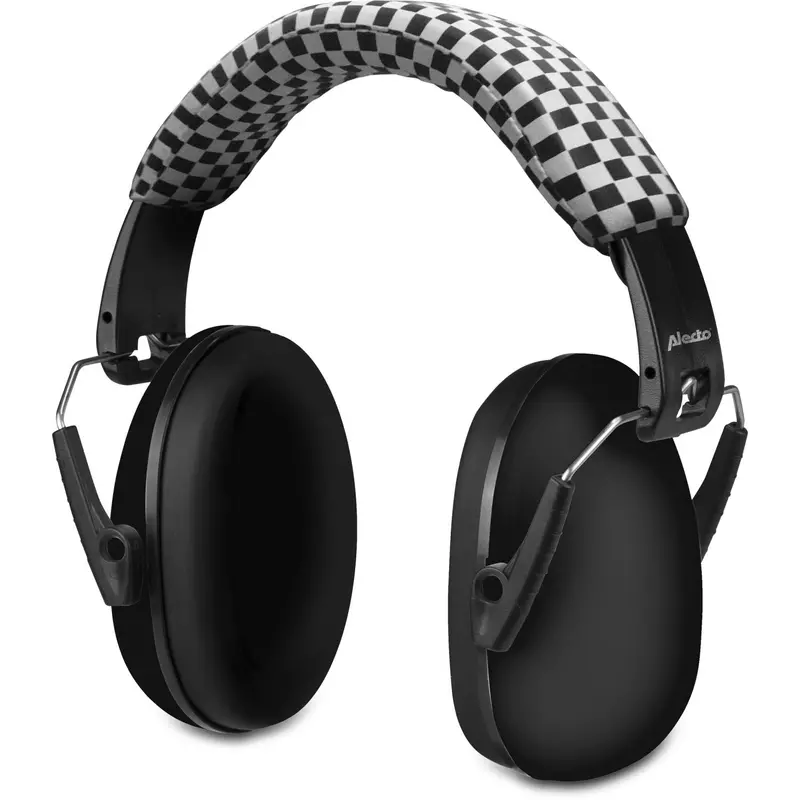 Alecto Black Earmuffs For Children 1