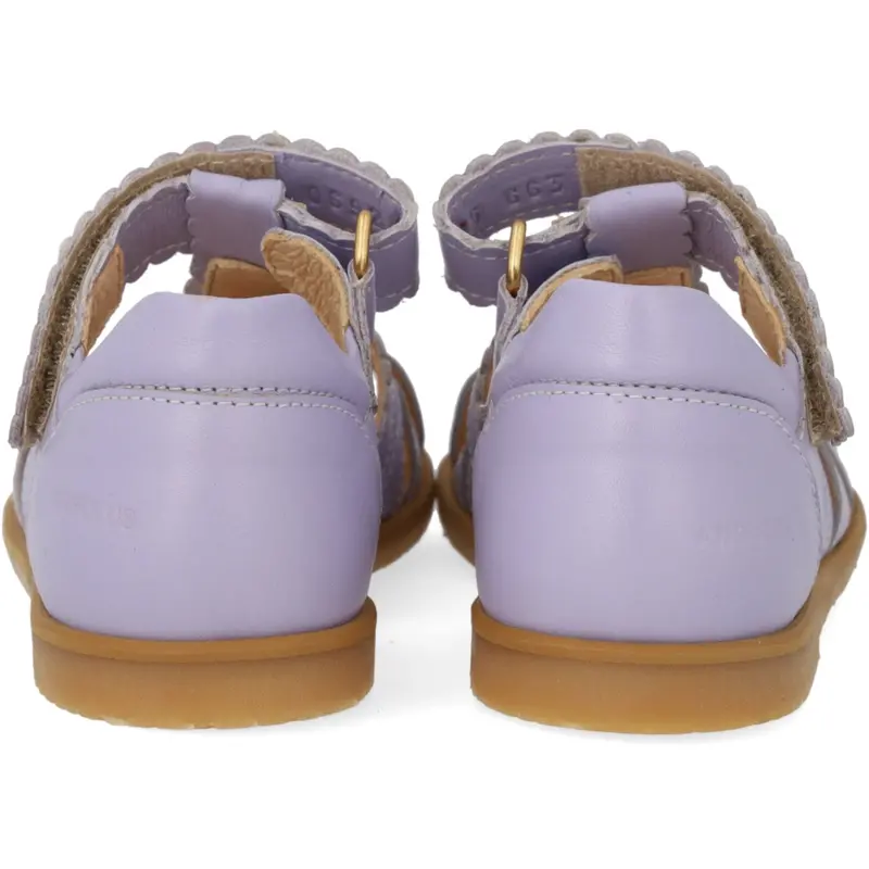 Angulus Amethyst Sandal Med Lukket Tå Og Sommerfugl 3