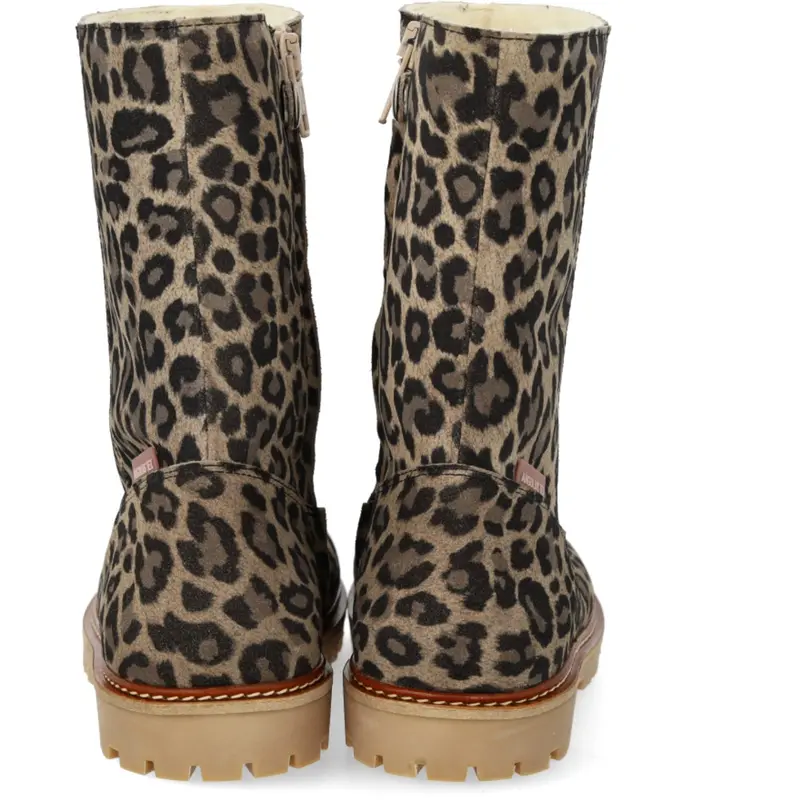 Angulus Beige Leo Classic Mid-High Suede Boot 3