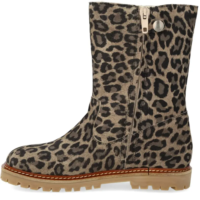 Angulus Beige Leo Classic Mid-High Suede Boot 5
