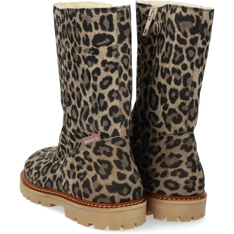 Angulus Beige Leo Classic Mid-High Suede Boot 6