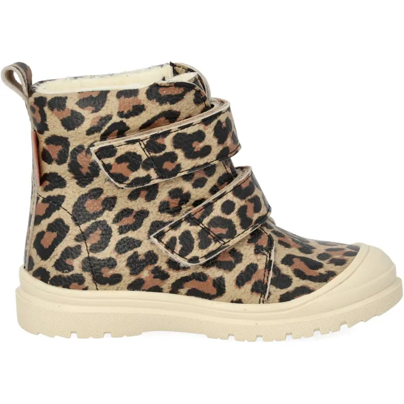 Angulus Beige Leo Tex Boot With Heart Print And Wool Lining 2