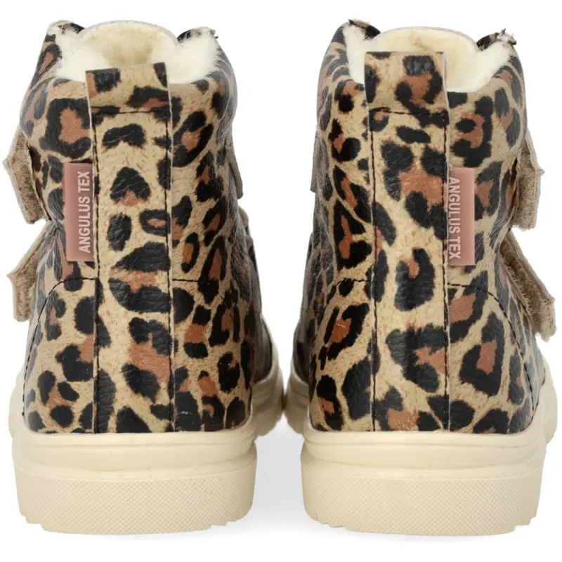 Angulus Beige Leo Tex Boot With Heart Print And Wool Lining 4