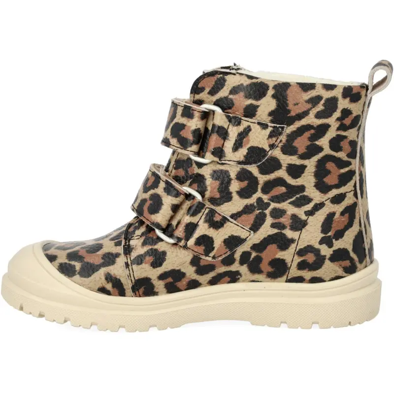 Angulus Beige Leo Tex Boot With Heart Print And Wool Lining 5