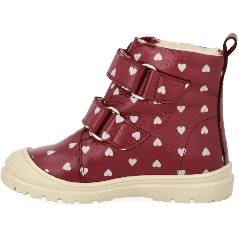 Angulus Berry W. Rose Hearts Heart Print Tex Boot With Wool Lining 2