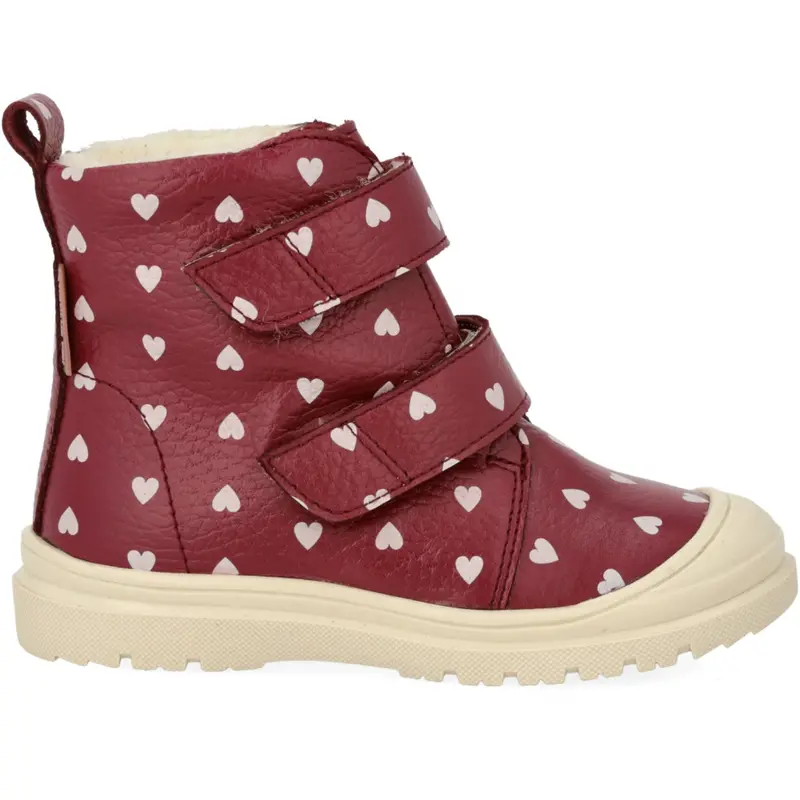 Angulus Berry W. Rose Hearts Heart Print Tex Boot With Wool Lining 5