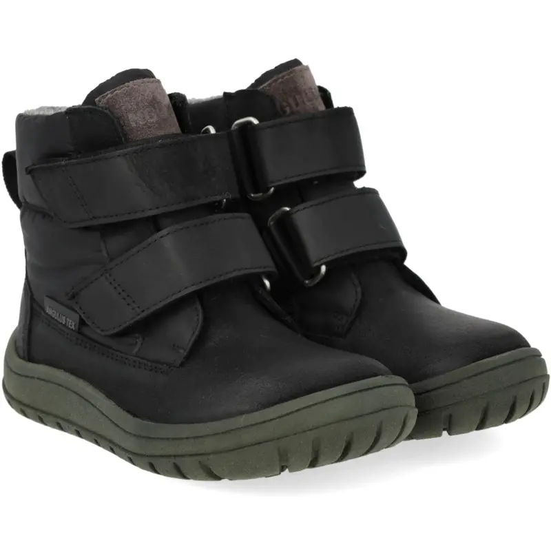 Angulus Black/Dark Grey Tex Boot In Nylon With Durable Leather Details 1