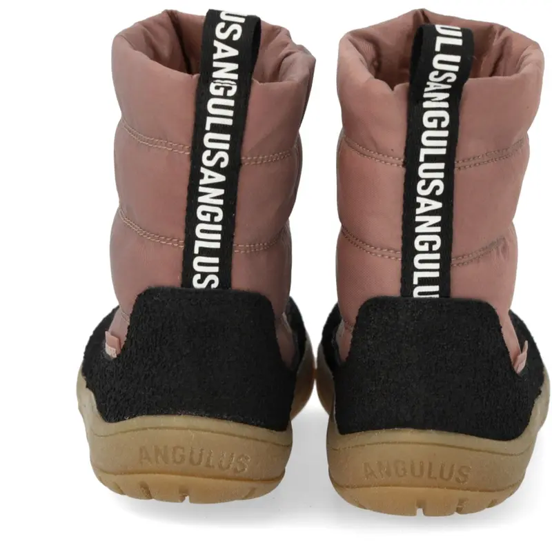 Angulus Black/Dusty Rouge Lightweight And Flexible Tex Winter Boot In Nylon 5