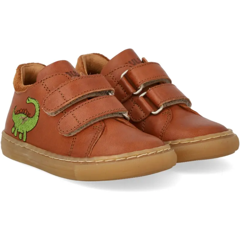 Angulus Cognac/Cognac Sneaker Med Dinobroderi 1