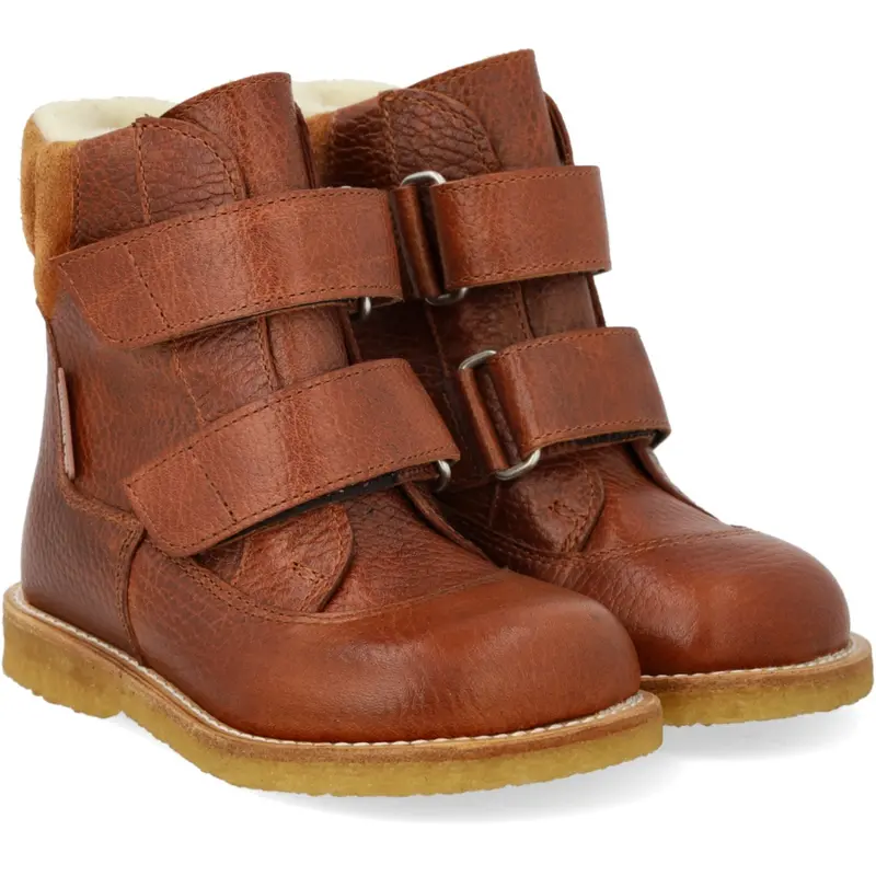 Angulus Cognac/Cognac Tex Boot With Velcro Closure 1