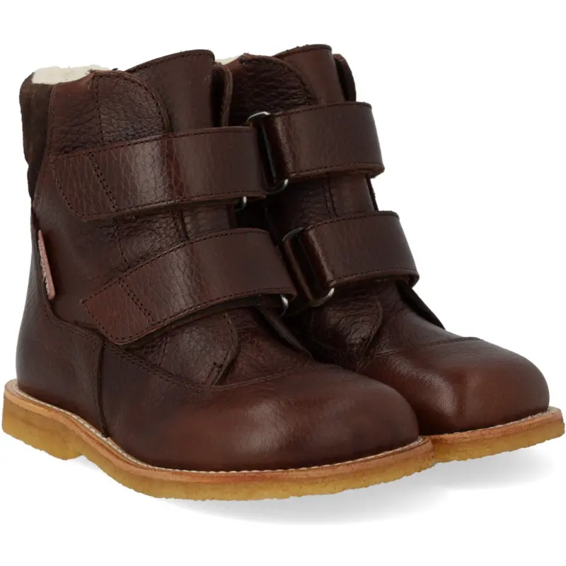Angulus Dark Brown/Dark Brown Tex Boot With Velcro Closure 1