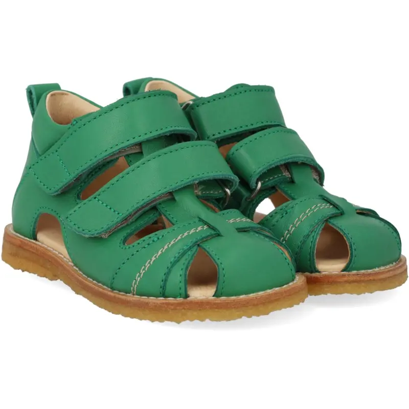 Angulus Grass Green Begynder Sandal Med Velcrolukning 1